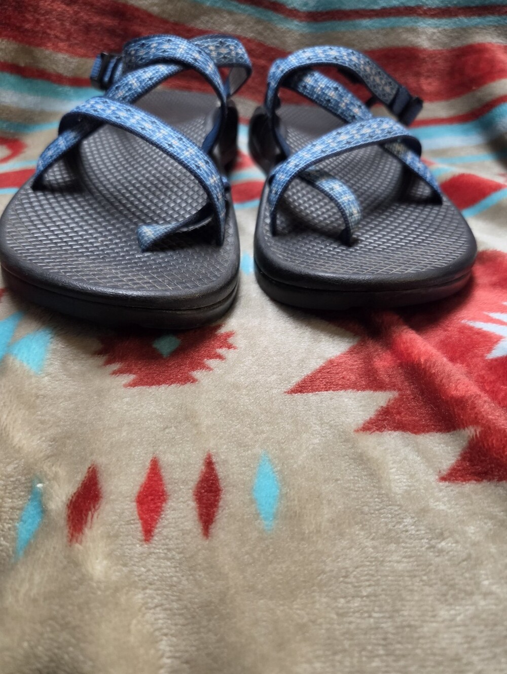 Chaco Z1 ceramic blue Unaweep strappy adjustable outdoor water sandals womens 8 - Picture 2 of 6